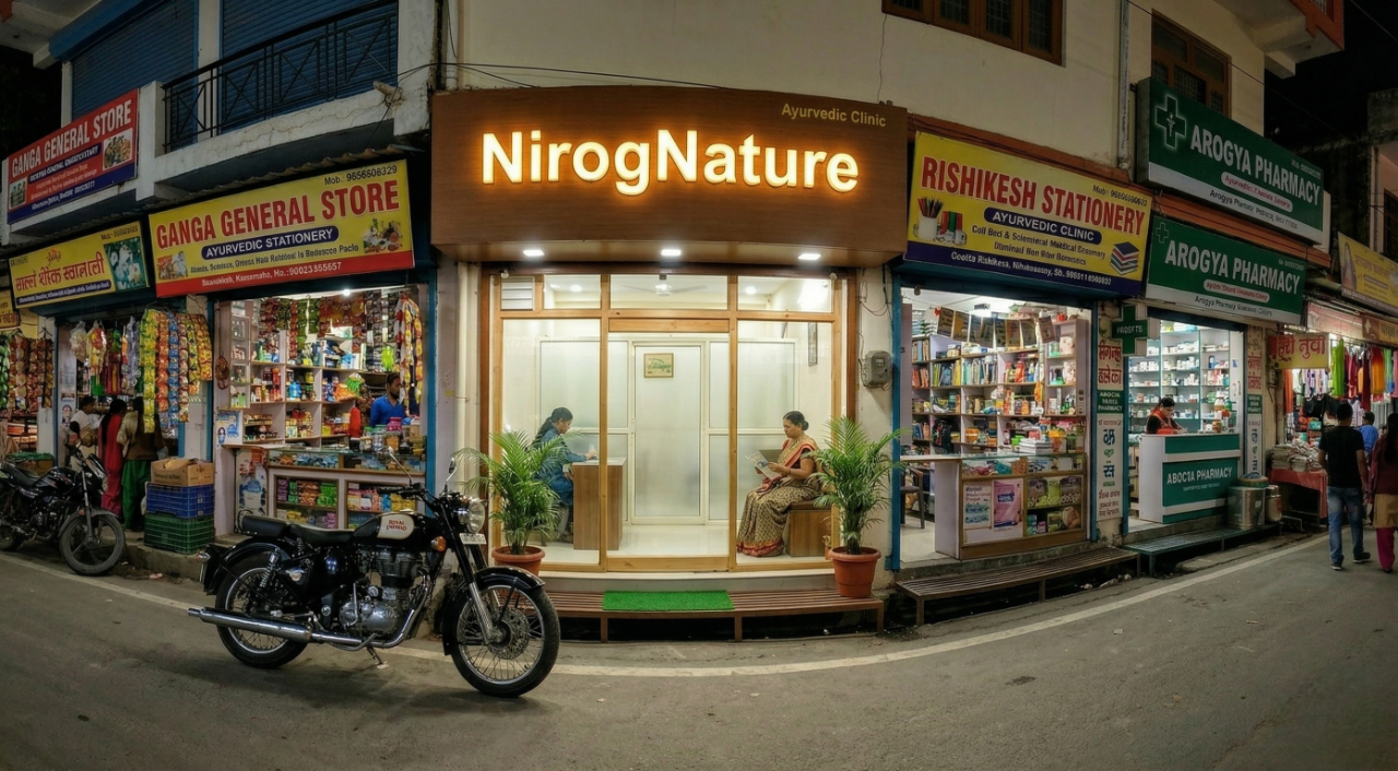 NirogNature Clinic Night View
